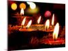 Diwali Ritual Lamps-thefinalmiracle-Mounted Photographic Print
