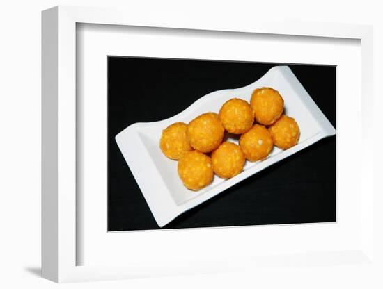 Diwali Sweet Laddoo-WITTY-Framed Photographic Print