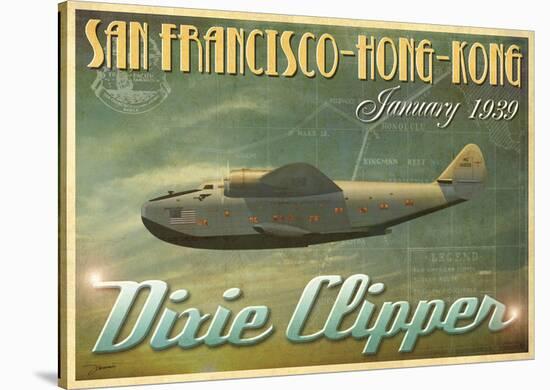 Dixie Clipper-Carlos Casamayor-Stretched Canvas
