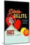 Dixie Delite Florida Citrus Fruits-null-Mounted Art Print
