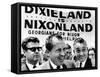 'Dixieland Is Nixonland', Reads a Big Sign Behind Republican Presidential Candidate, Richard Nixon-null-Framed Stretched Canvas