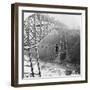 Dixon Crossing Niagara on a Tightrope-George H Barker-Framed Photographic Print