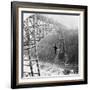Dixon Crossing Niagara on a Tightrope-George H Barker-Framed Photographic Print