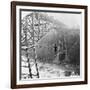 Dixon Crossing Niagara on a Tightrope-George H Barker-Framed Photographic Print