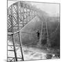 Dixon Crossing Niagara on a Tightrope-George H Barker-Mounted Photographic Print