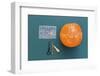 DIY, autumnal decoration, pumpkin, stencil, carve,-mauritius images-Framed Photographic Print