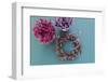 DIY, autumnal decoration, willow wreath, heather-mauritius images-Framed Photographic Print