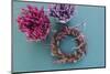 DIY, autumnal decoration, willow wreath, heather-mauritius images-Mounted Photographic Print