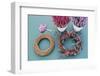 DIY, autumnal decoration, willow wreath, heather-mauritius images-Framed Photographic Print