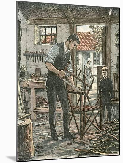 Diy Carpentry, Sweden-null-Mounted Art Print