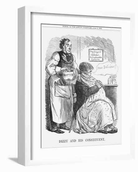 Dizzy and His Constituent., 1858-null-Framed Giclee Print