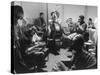 Dizzy Gillespie, Behob King, Practicing with His Orchestra Before Their Performance-Allan Grant-Stretched Canvas