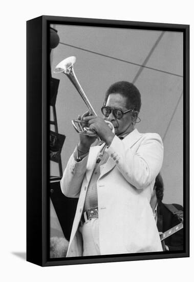 Dizzy Gillespie, Capital Jazz, Alexandra Palace, 1979-Brian O'Connor-Framed Stretched Canvas