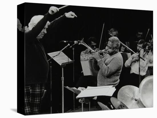 Dizzy Gillespie Playing with the Royal Philharmonic Orchestra, Royal Festival Hall, London, 1985-Denis Williams-Stretched Canvas