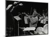 Dizzy Gillespie Playing with the Royal Philharmonic Orchestra, Royal Festival Hall, London, 1985-Denis Williams-Mounted Photographic Print