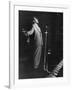 Dizzy Gillespie Singing in Nightclub-null-Framed Premium Photographic Print