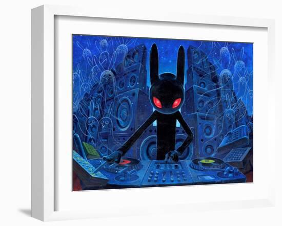 DJ BlackRabbit-Aaron Jasinski-Framed Art Print