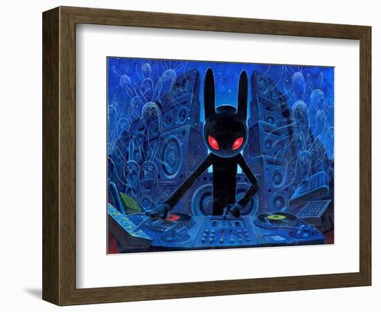 DJ BlackRabbit-Aaron Jasinski-Framed Premium Giclee Print