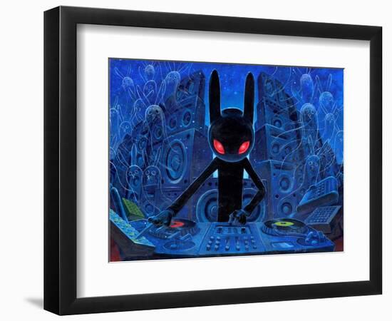 DJ BlackRabbit-Aaron Jasinski-Framed Premium Giclee Print