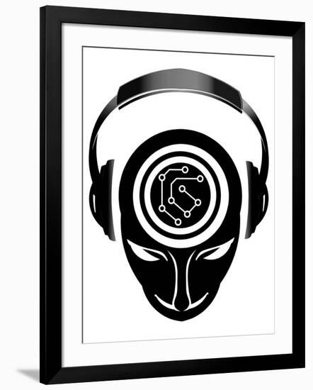 Dj Electronic Mind-null-Framed Art Print