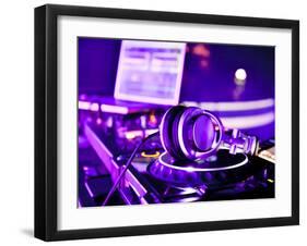 Dj Mixer With Headphones-maxoidos-Framed Photographic Print