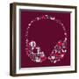 Dj Music Icon Set in Headphone Shape-Cienpies Design-Framed Art Print