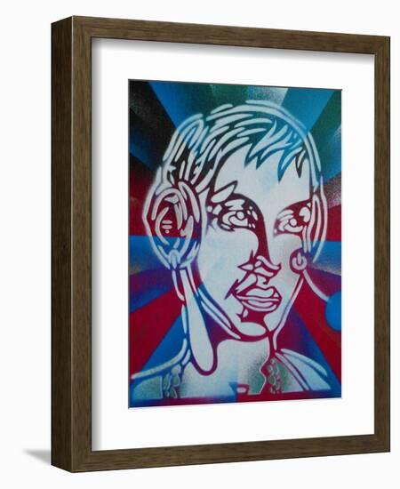 DJ-Abstract Graffiti-Framed Giclee Print