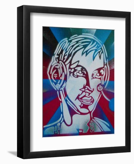 DJ-Abstract Graffiti-Framed Premium Giclee Print