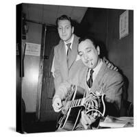 Django Reinhardt and David Rose at the Aquarium in New York City,1946-William Paul Gottlieb-Stretched Canvas