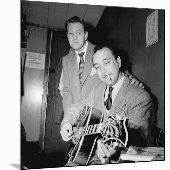 Django Reinhardt and David Rose at the Aquarium in New York City,1946-William Paul Gottlieb-Mounted Photographic Print