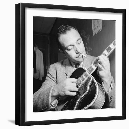 Django Reinhardt at the Aquarium in New York City, 1946-William Paul Gottlieb-Framed Photographic Print