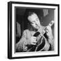 Django Reinhardt at the Aquarium in New York City, 1946-William Paul Gottlieb-Framed Photographic Print