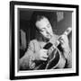 Django Reinhardt at the Aquarium in New York City, 1946-William Paul Gottlieb-Framed Photographic Print