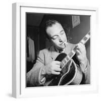 Django Reinhardt at the Aquarium in New York City, 1946-William Paul Gottlieb-Framed Premium Photographic Print