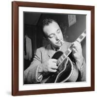 Django Reinhardt at the Aquarium in New York City, 1946-William Paul Gottlieb-Framed Photographic Print