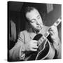 Django Reinhardt at the Aquarium in New York City, 1946-William Paul Gottlieb-Stretched Canvas