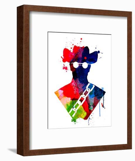 Django Watercolor-Lora Feldman-Framed Art Print