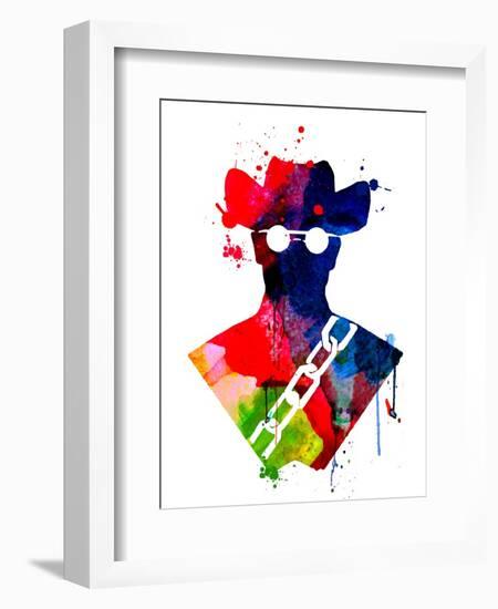 Django Watercolor-Lora Feldman-Framed Art Print