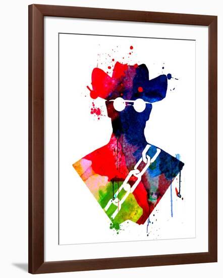 Django Watercolor-Lora Feldman-Framed Art Print