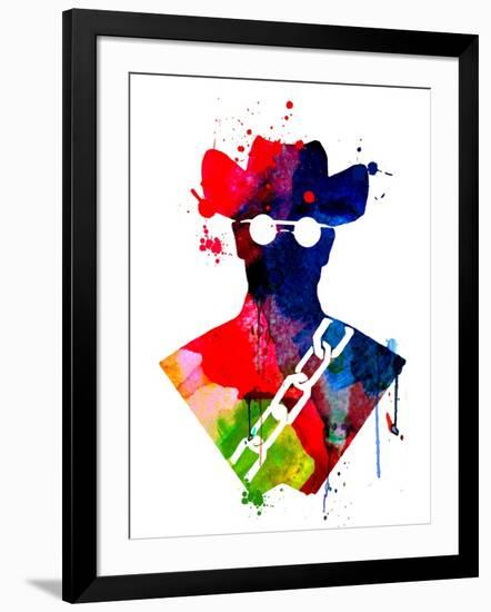 Django Watercolor-Lora Feldman-Framed Art Print