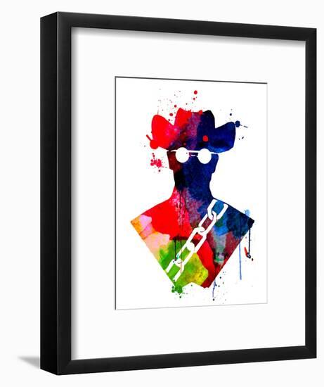 Django Watercolor-Lora Feldman-Framed Art Print