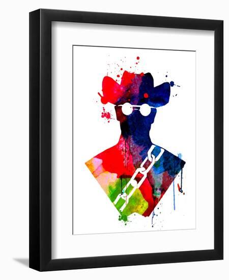 Django Watercolor-Lora Feldman-Framed Art Print