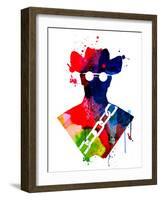 Django Watercolor-Lora Feldman-Framed Art Print