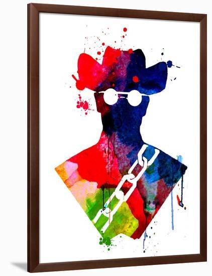 Django Watercolor-Lora Feldman-Framed Art Print