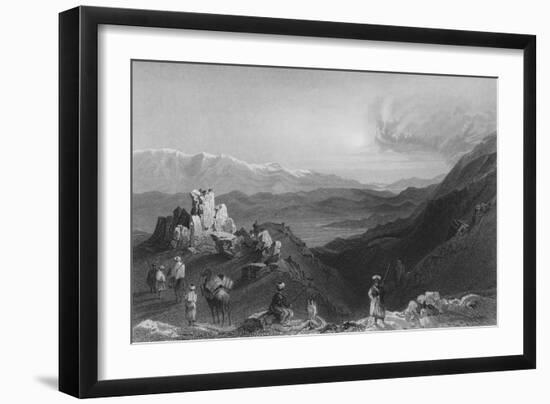 Djebel Sheich and Mount Hermon, from the Top of Lebanon-William Henry Bartlett-Framed Giclee Print