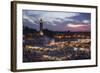 Djemaa El Fna Square and Koutoubia Mosque at Sunset-Stephen Studd-Framed Photographic Print