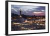 Djemaa El Fna Square and Koutoubia Mosque at Sunset-Stephen Studd-Framed Photographic Print