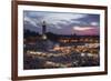 Djemaa El Fna Square and Koutoubia Mosque at Sunset-Stephen Studd-Framed Photographic Print