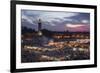 Djemaa El Fna Square and Koutoubia Mosque at Sunset-Stephen Studd-Framed Photographic Print