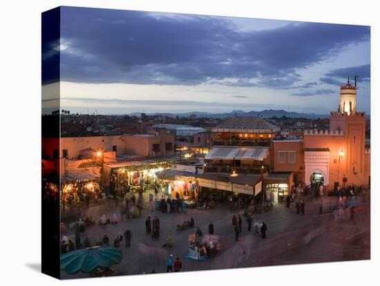 Djemma El-Fna Square, Marrakech, Morocco-Walter Bibikow-Stretched Canvas